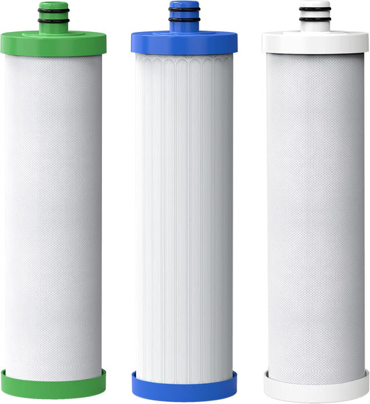 Maxblue Under Sink Water Filter Replacement for TST-UF, Compo Pack, P1+U2+C3