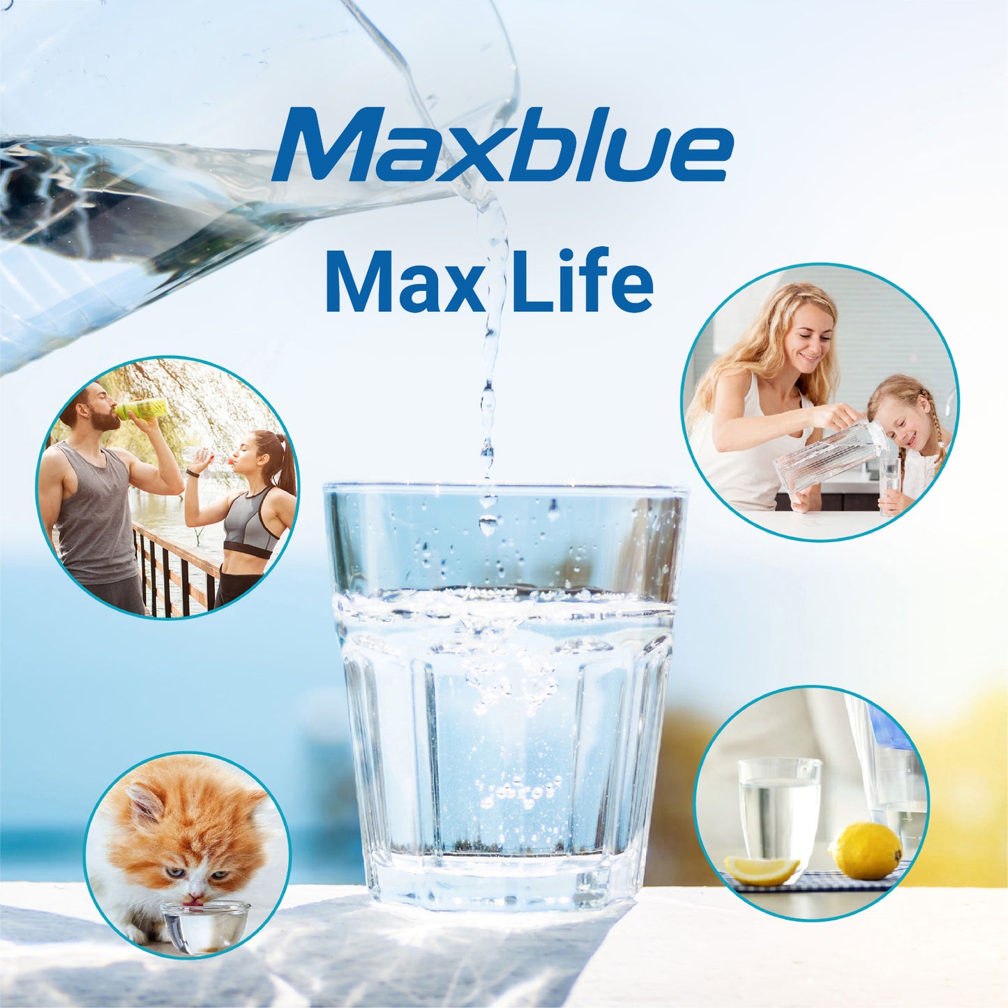 Maxblue MWF Refrigerator Water Filter Replacement for GE® MWF
