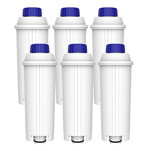 Maxblue Coffee Water Filter, Replacement for De'Longhi® Filter, 5513292811, DLS C002, CFL-950, SER3017, ECAM/ETAM Series, EC680, BCO420, TÜV SÜD Certified (Pack of 6）